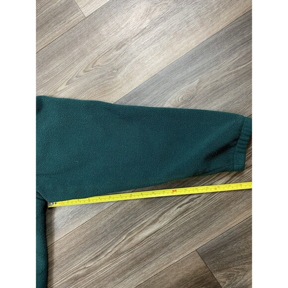 Vintage Cabela's  Outdoor Gear Full Zip Fleece Jacket Size M Green - Picture 5 of 7